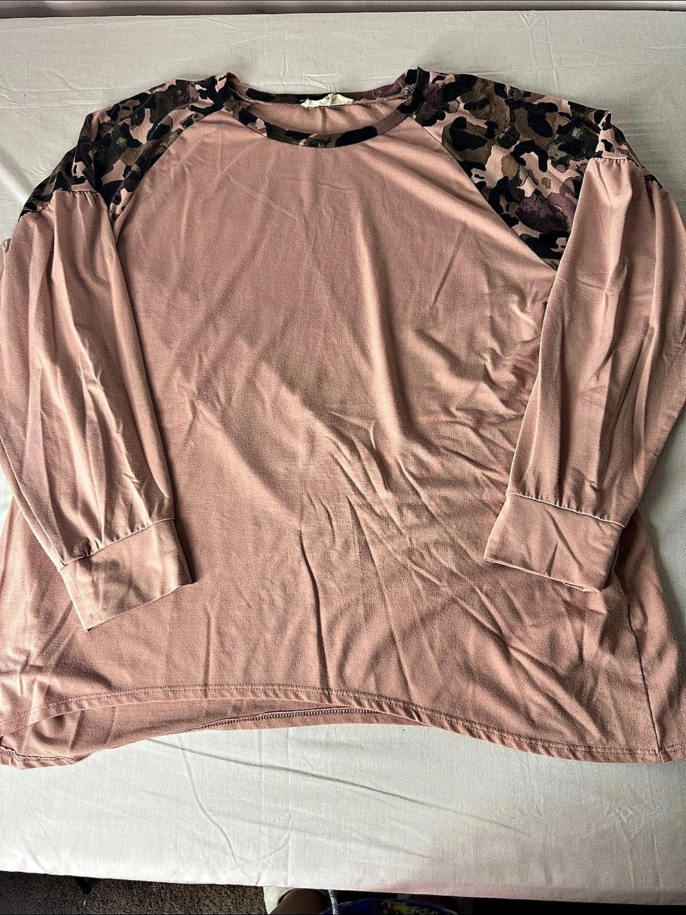 Alchemy Thread Long Sleeve Animal Print Top in Pink XXL